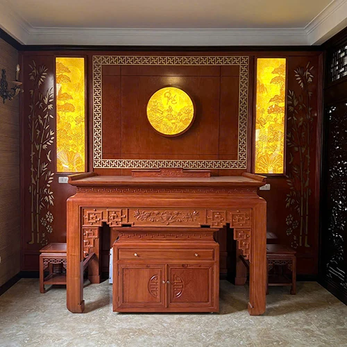 Phòng Thờ Đẹp Cho Nhà Phố Hiện Đại BTD2253